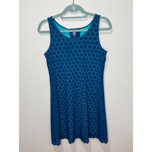 Title nine Dresses & Skirts - Title Nine Nimblene Illusion Laser Cut Stretch Athletic Dress Sz S